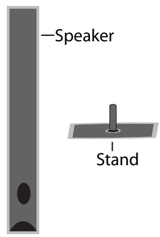 LG HB805PH - Assembling the speaker stand to the speaker - 1