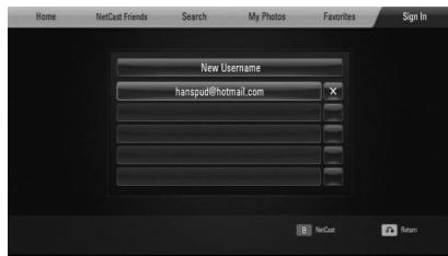 LG HB805PH - Signing in with your account - 2
