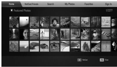 LG HB805PH - About the Picasa Web Albums menu - 1
