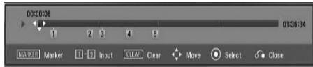 LG HB805PH - To delete a Marker - 1