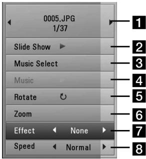 LG HB805PH - Options while viewing a photo - 1