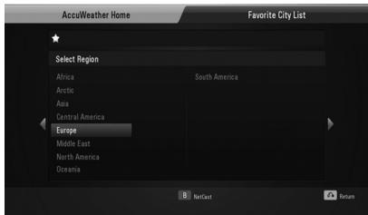 LG HB805PH - Viewing weather information - 2
