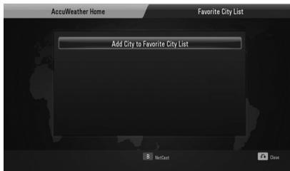LG HB805PH - Viewing weather information - 1