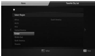 LG HB905PA - Viewing weather information - 2