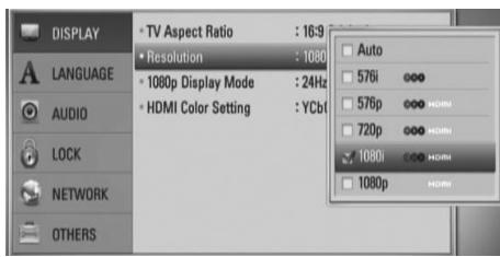 LG HB905PA - Resolution Setting - 2