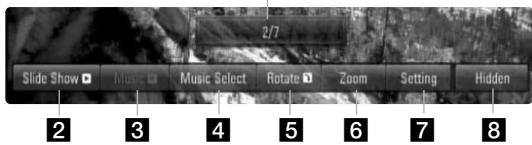 LG HB954SA - Options during viewing a photo file in full screen - 1