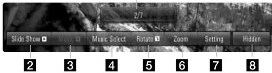 LG HB954TBW - Options during viewing a photo file in full screen - 1