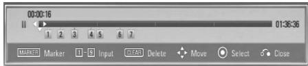 LG HB965TZ - To delete a Marker - 1