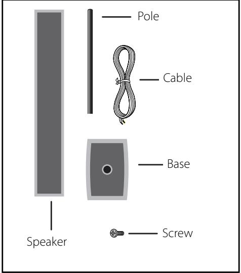 LG HB965TZ - Assemble the speaker - 1