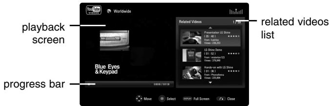 LG HB994PK - About YouTube playback screen - 2
