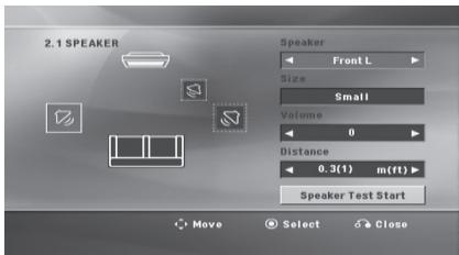 LG HT44S - Speaker setup - 1