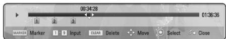 LG HX906SX - To delete a Marker - 1