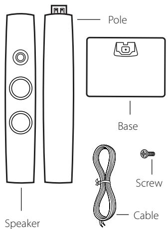 LG HX906TA - Assembling the speaker (Front/Rear) - 1