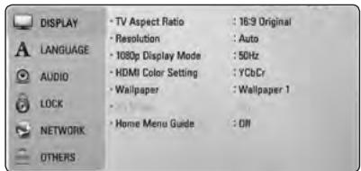 LG HX906TA - Adjust the Setup Settings - 2