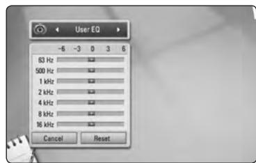 LG HX906TA - Setting the [User EQ] - 1
