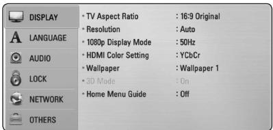 LG HX966CZ - Adjust the Setup Settings - 2