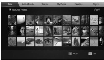 LG HX995TZ - About the Picasa™ Web Albums menu - 1