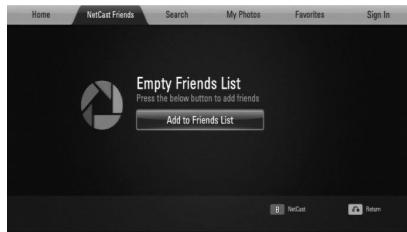 LG HX995TZ - Adding friends - 1