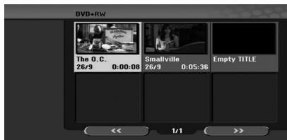 LG RCT689H - Viewing Title List menu displayed on other DVD Recorders or Players - 1