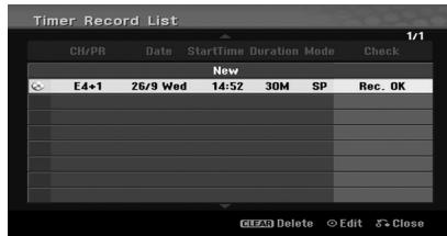 LG RCT689H - Checking Timer Recording Details - 1