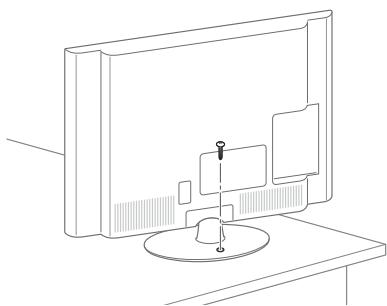LG 42LM760S - Fissaggio della TV al tavolo - 1