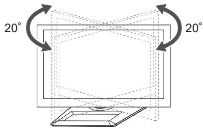 LG 42LM760S - De kijkhoek van de TV aanpassen - 1