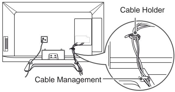 LG 42LM760S - Tidying cables - 2