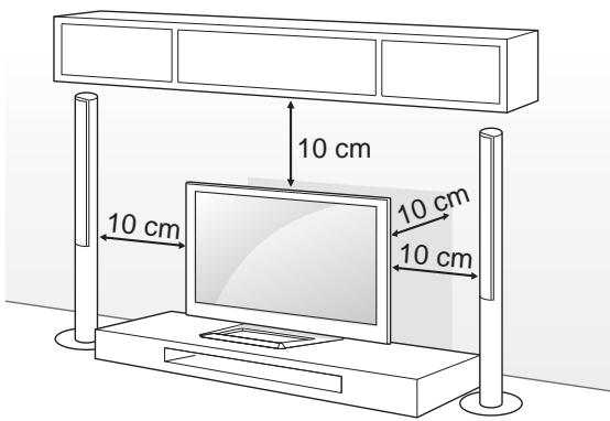 LG 42LM760S - Montage auf einem Tisch - 1