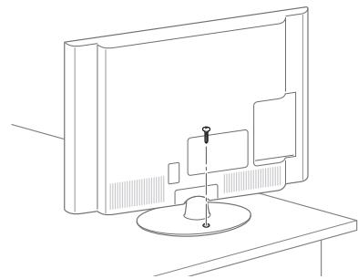 LG 42LM760S - Cómo fijar la TV a una mesa - 1