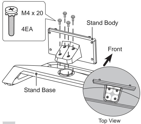 LG 42LM760S - Attaching the stand - 19