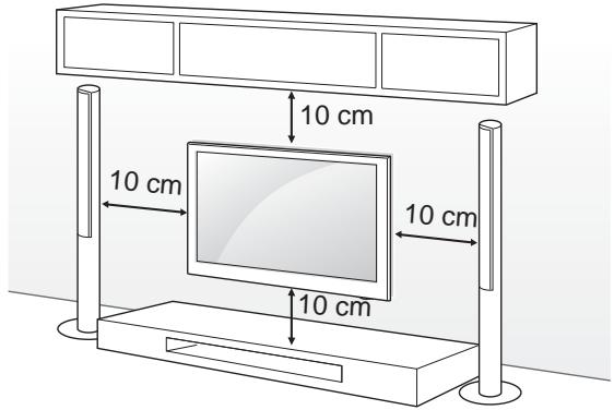 LG 42LM760S - Montagem numa mesa - 1