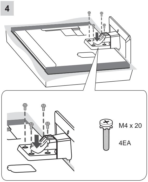 LG 42LM760S - Attaching the stand - 4