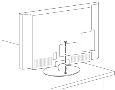 LG 42LM760S - Befestigen des TV-Gerätes an einem Tisch - 1