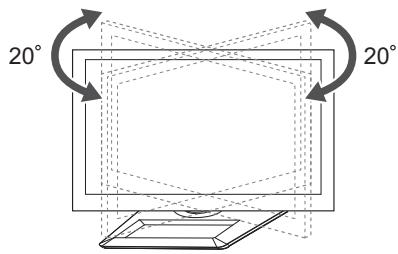 LG 42LM760S - Regolazione dell'angolazione del televisore per una migliore visione - 1
