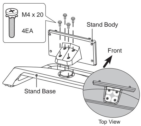 LG 42LM760S - Attaching the stand - 6