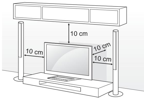 LG 42LM760S - Installation sur une table - 1