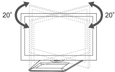 LG 42LM760S - Ajustar o ângulo da TV para se adequar à sua perspectiva - 1