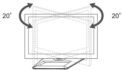 LG 50PM4700 - Regolazione dell'angolazione del televisore per una migliore visione - 1
