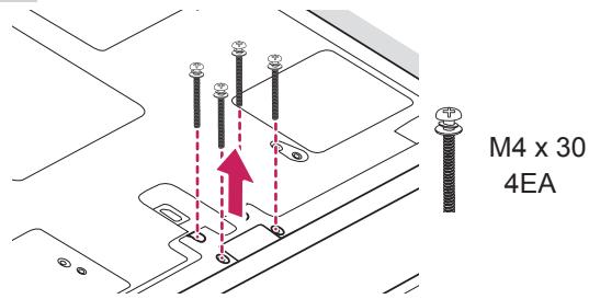 LG 50PM4700 - Attaching the stand - 8