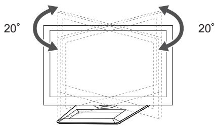 LG 50PM4700 - Προσαρμογή της γωνίας της τηλεόρασης ανά- λογα με τις ανάγκες σας - 1