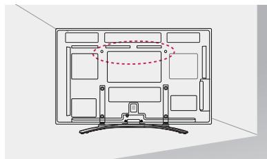 LG 50PM4700 - Застопоряване на телевизора към стена - 1