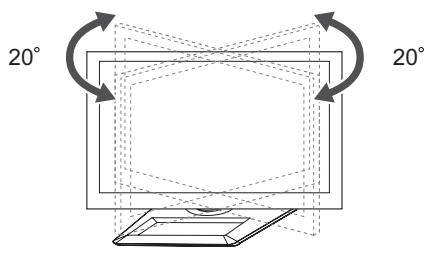 LG 50PM4700 - A TV-készülék a néző számára legkényelmesebb látószögének beállítása - 1