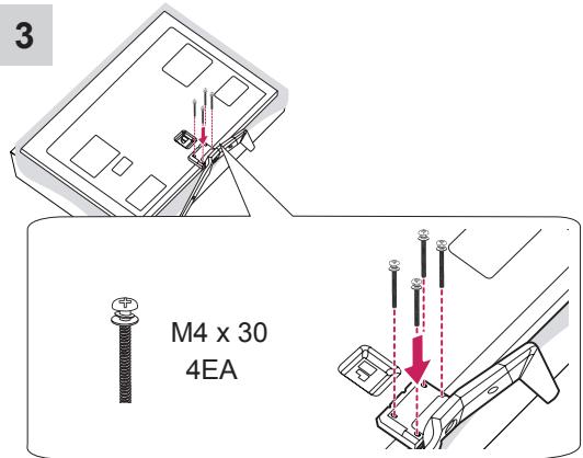 LG 50PM4700 - Attaching the stand - 6