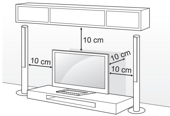 LG 50PM4700 - Montaż na płaskiej powierzchni - 1