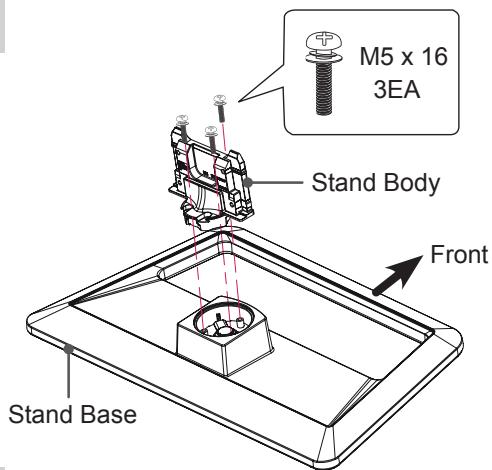 LG 50PM4700 - Attaching the stand - 1