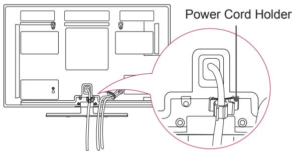 LG 50PM4700 - Tidying cables - 1