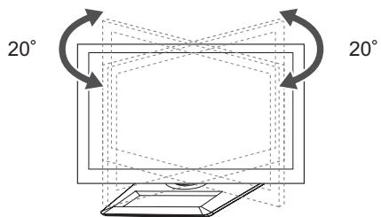 LG 50PM4700 - Ajustar o ângulo da TV para se adequar à sua perspectiva - 1