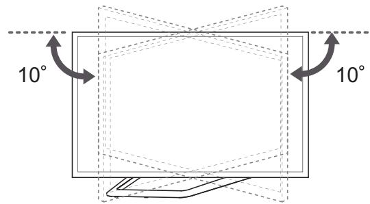 LG 32LN577S - Adjusting the angle of the TV to suit view - 2