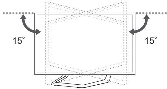 LG 32LN577S - Regolazione dell'angolazione del televisore per una migliore visione - 1