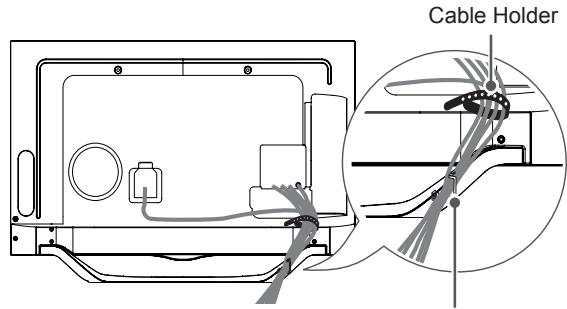 LG 32LN577S - Tidying cables - 2